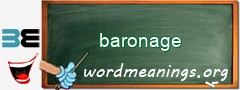 WordMeaning blackboard for baronage